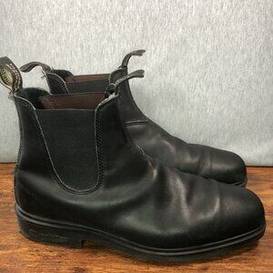Blundstone Mens Size 12 US 13 Black Leather Chelsea Ankle Boots